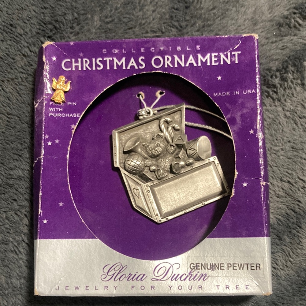 Gloria Duchin genuine Pewter tree ornament